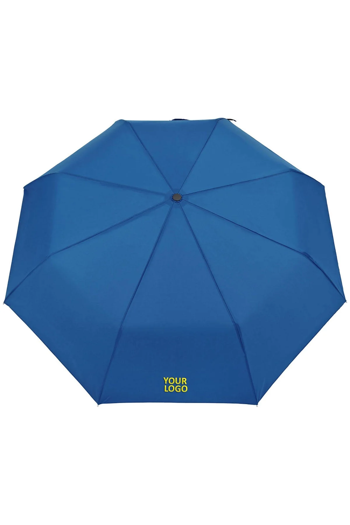 Elements 43" Recycled Manual Folding Custom Umbrellas, Royal Blue
