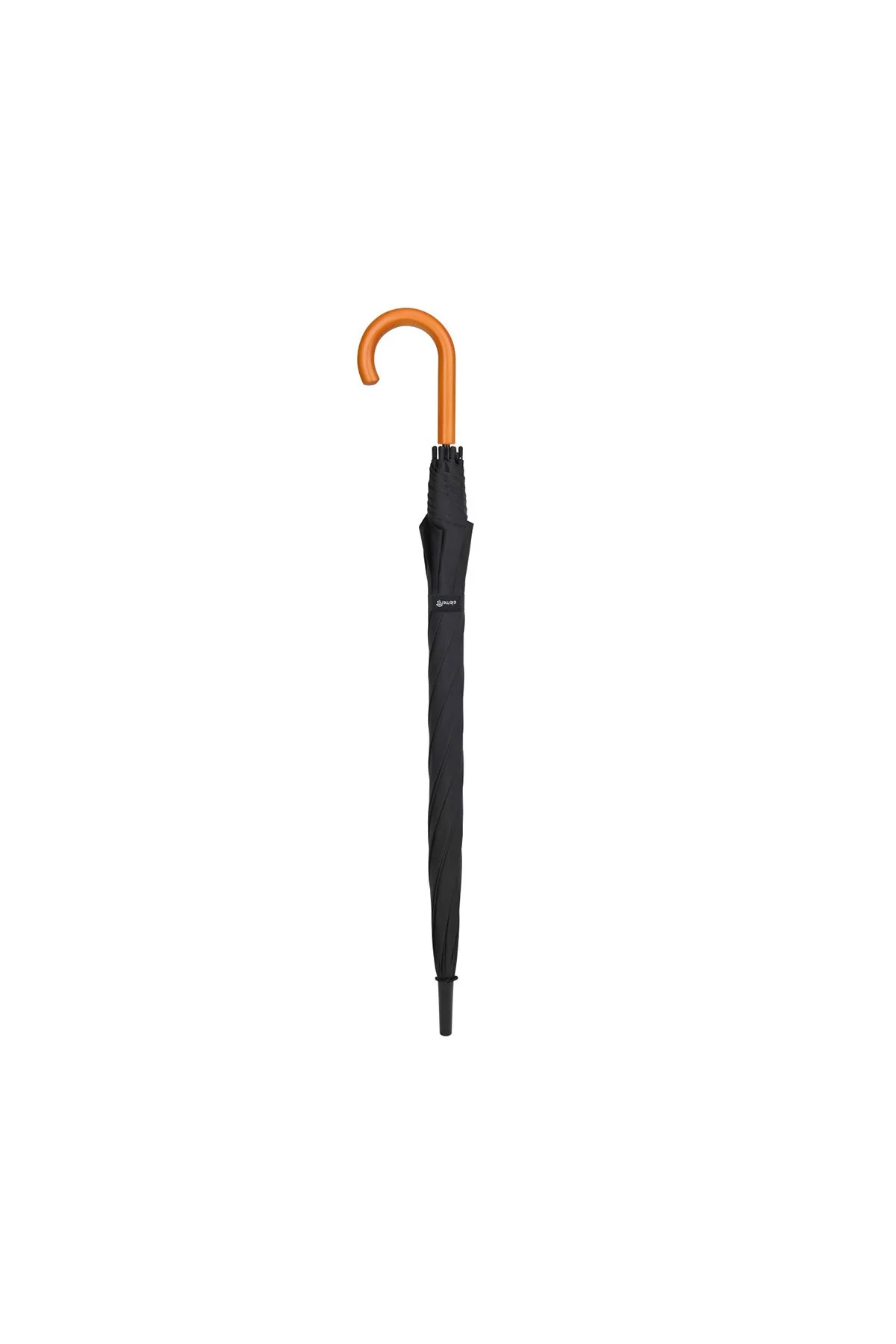 Elements 50" Recycled Auto Open Hospitality Custom Umbrellas, Black - Image 2
