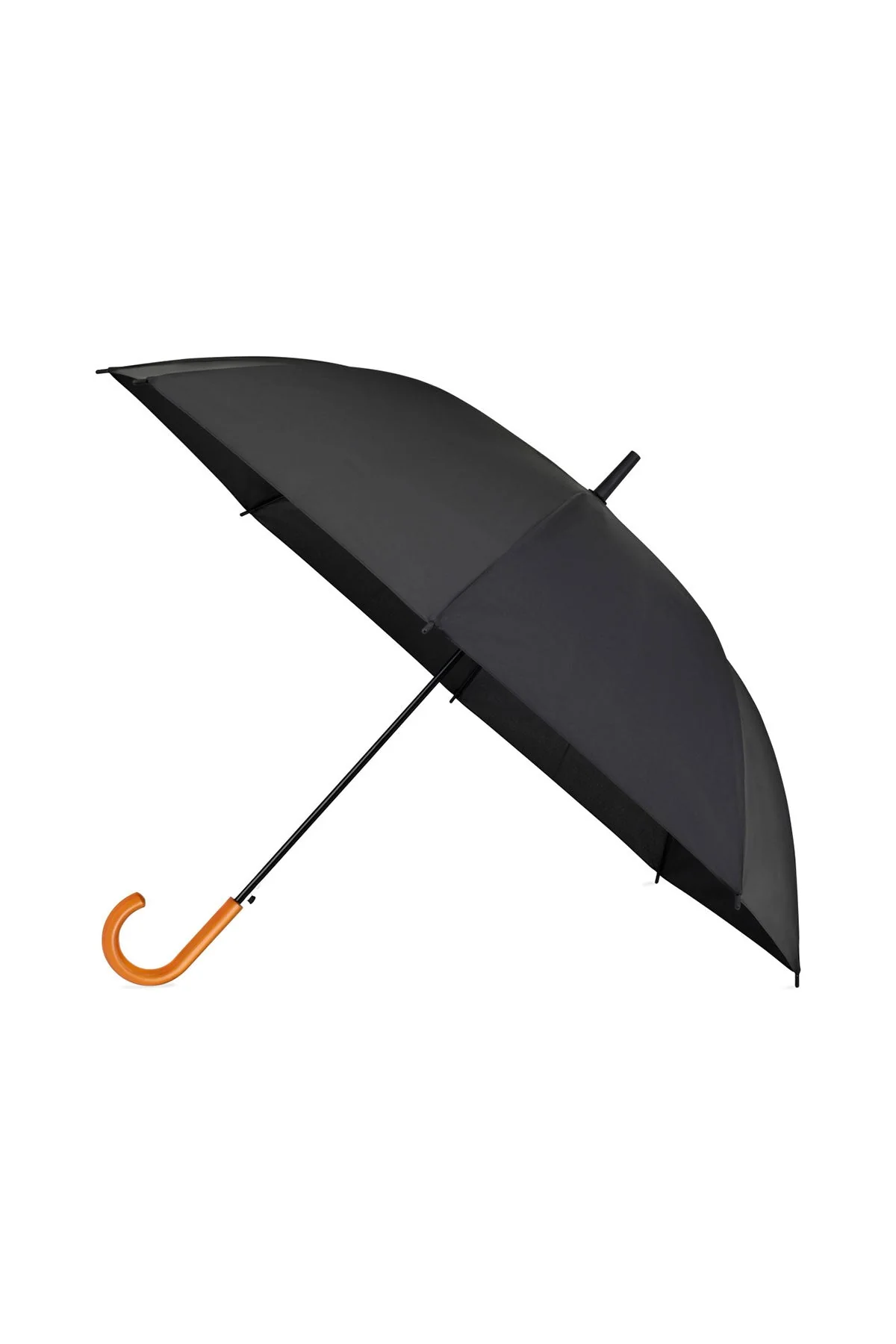 Elements 50" Recycled Auto Open Hospitality Custom Umbrellas, Black - Image 3