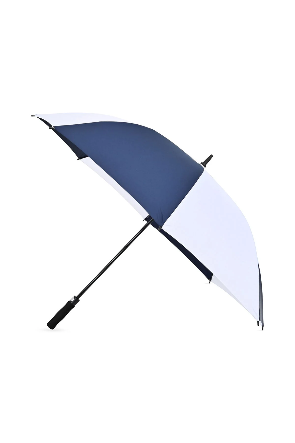Elements 60" Recycled Auto Open Golf Custom Umbrellas, Navy/ White - Image 3