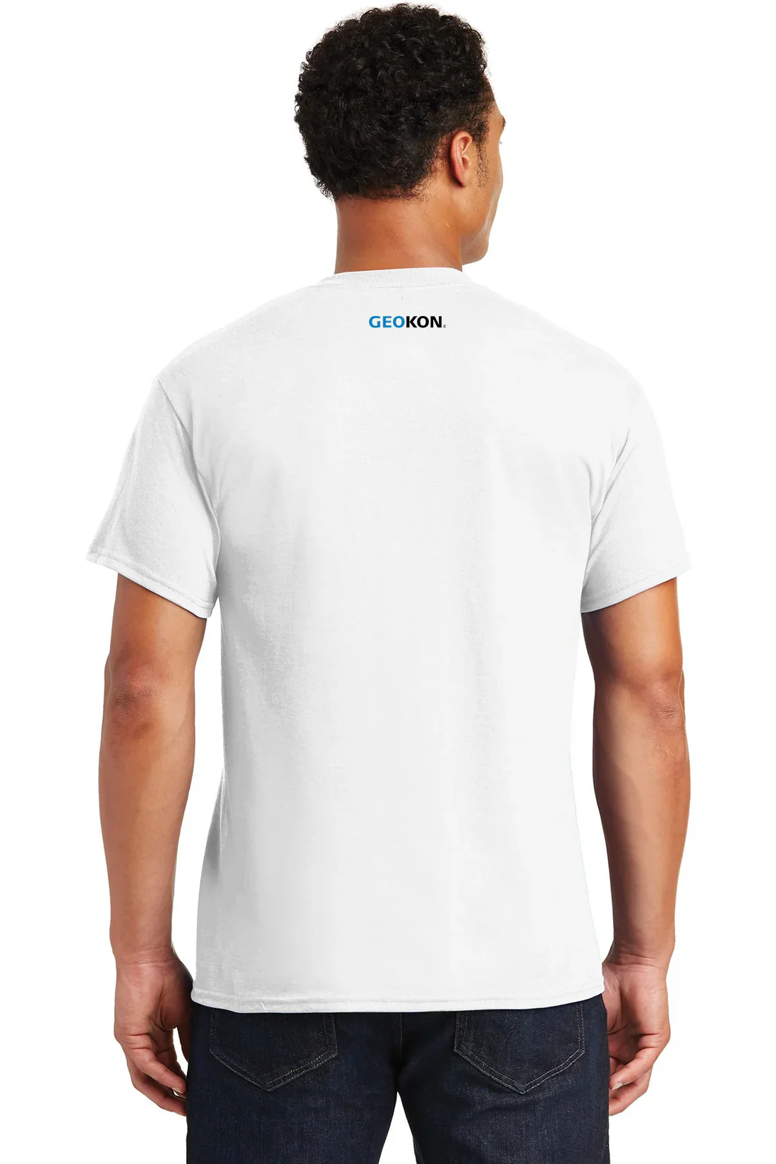 Gildan Dryblend Cotton Poly T Shirt, White [GEOKON] - Image 2