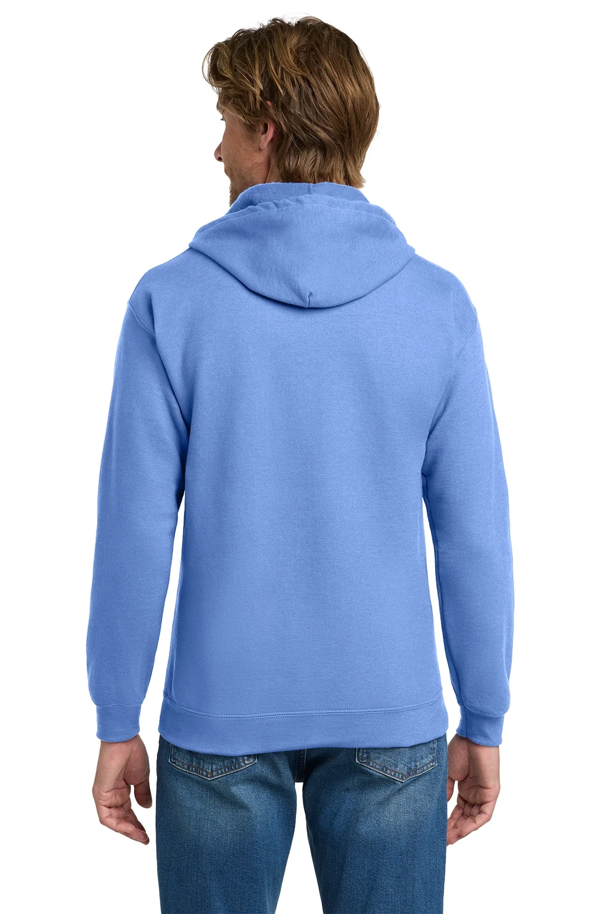 Gildan Heavy Blend Full Zip Hooded Sweatshirt, Carolina Blue [High Sky Children's Ranch] - Image 3