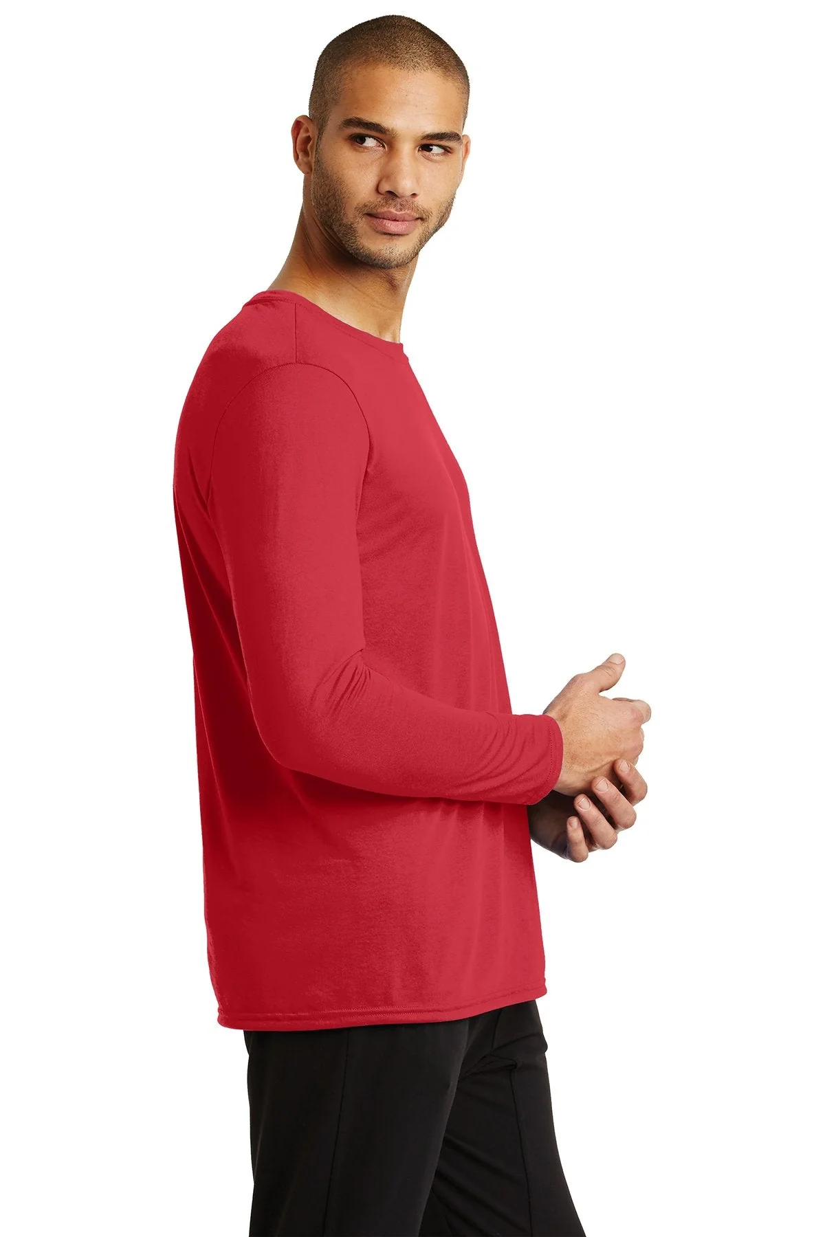 Gildan Performance Long Sleeve T Shirt, Red [Simple Construction] - Image 2