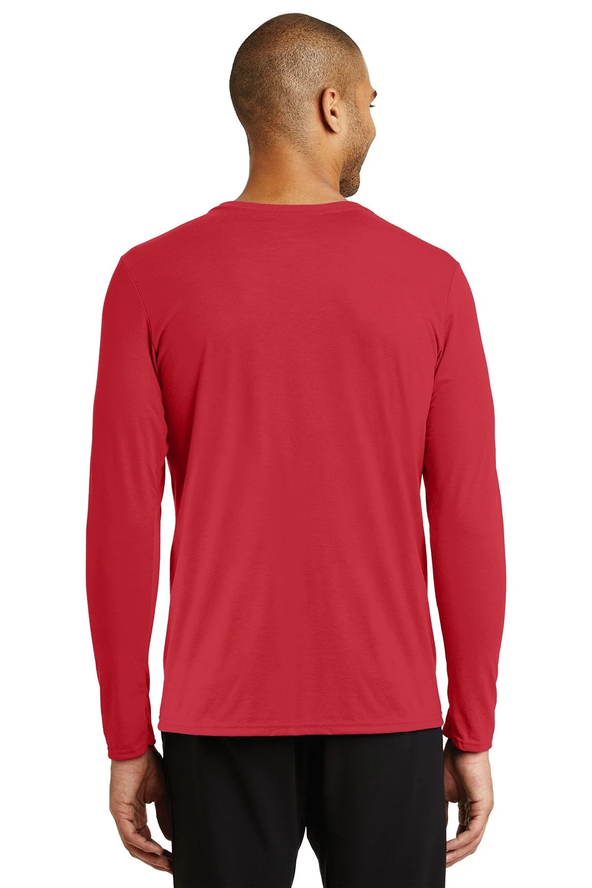 Gildan Performance Long Sleeve T Shirt, Red [Simple Construction] - Image 3