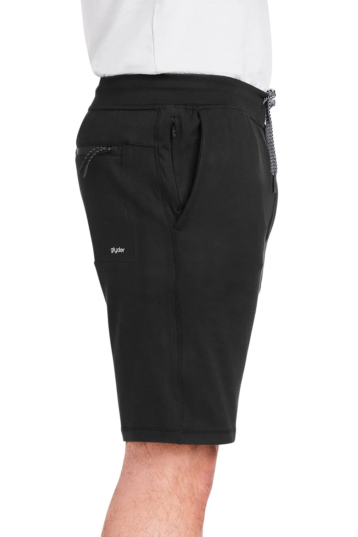 Glyder Mens Medalist Shorts, Black [Soundhound AI] - Image 3