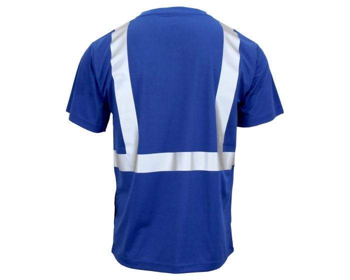 GSS NON ANSI MULTI COLOR SHORT SLEEVE SAFETY T SHIRT WITH BLACK BOTTOM 5123 BLUE - Image 2