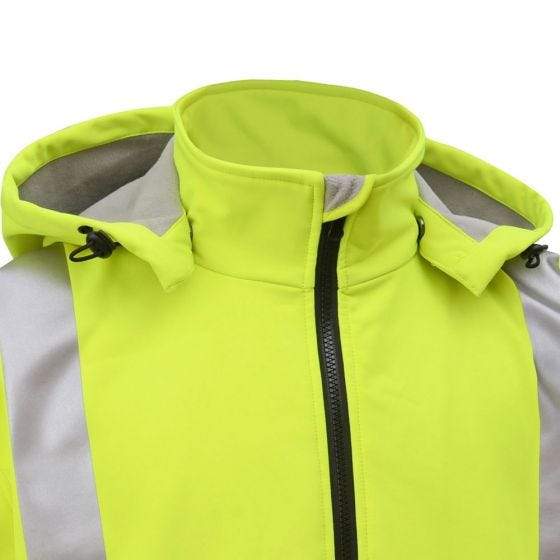 GSS Weather proof softshell with Telfon, LIME [Mecosta-Osceola ISD] - Image 3