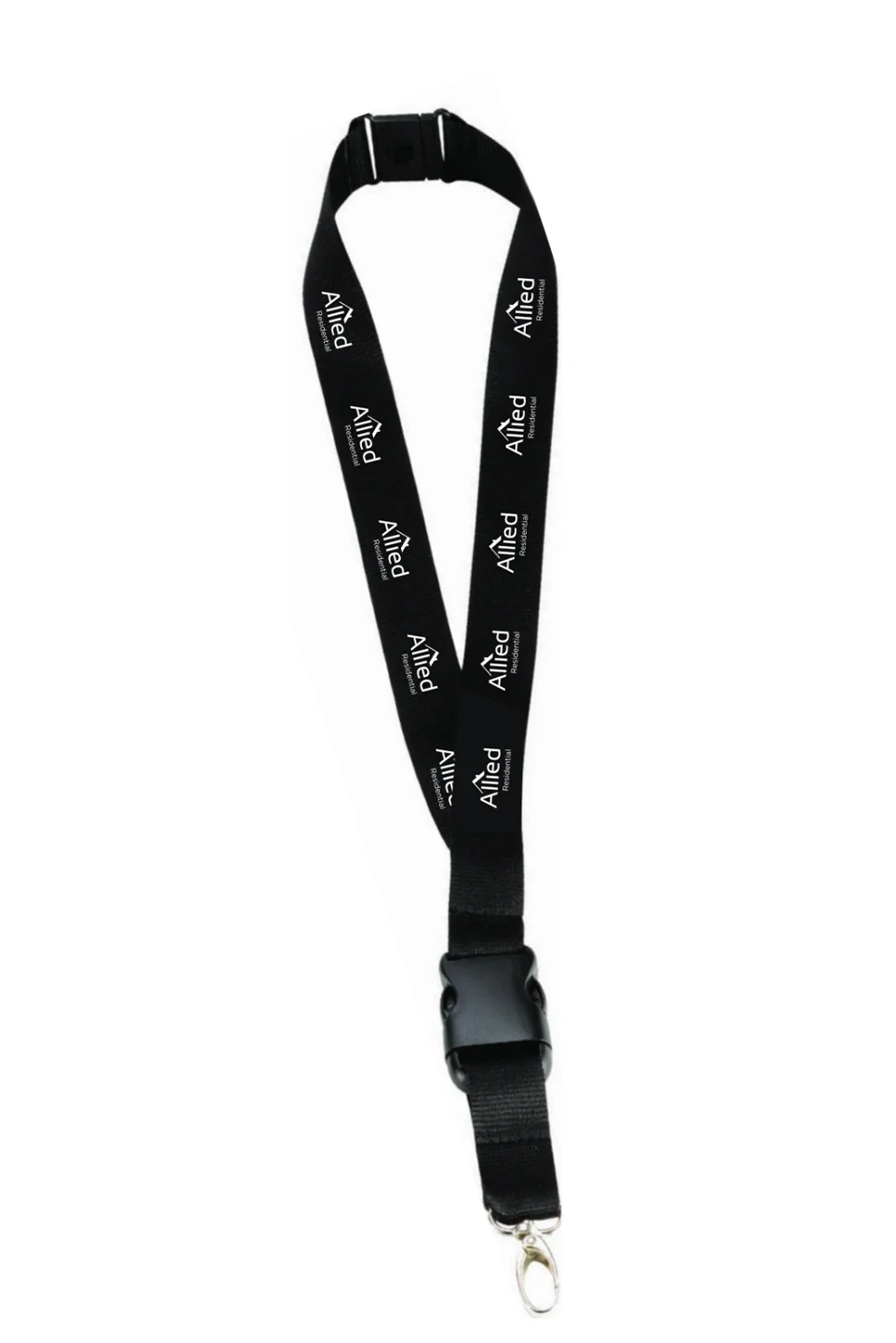 Hang In There Custom Lanyards, Black [Allied Residential]