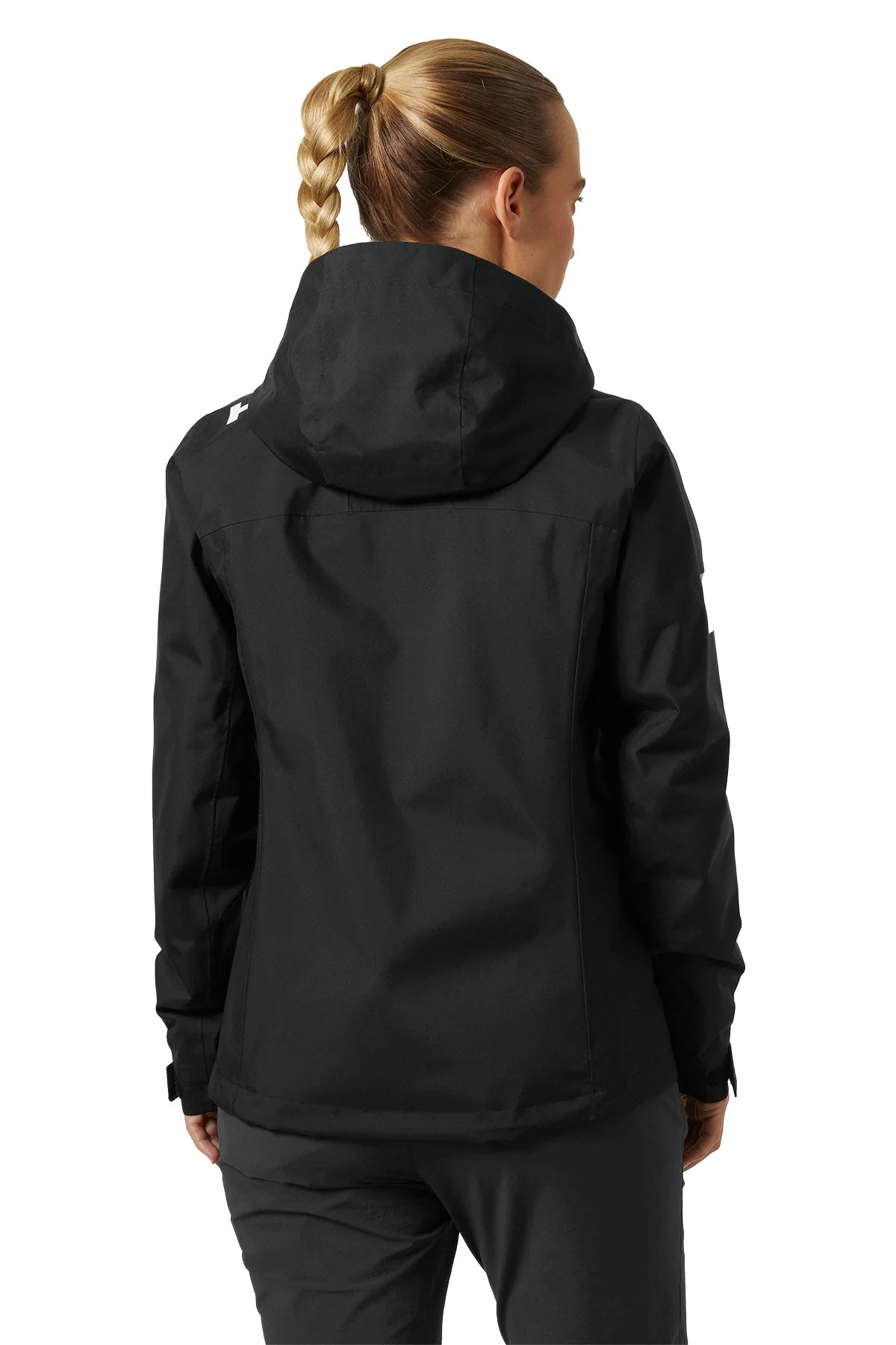Helly Hansen Womens Crew Hooded Midlayer Custom Jackets 2.0, Black - Image 2