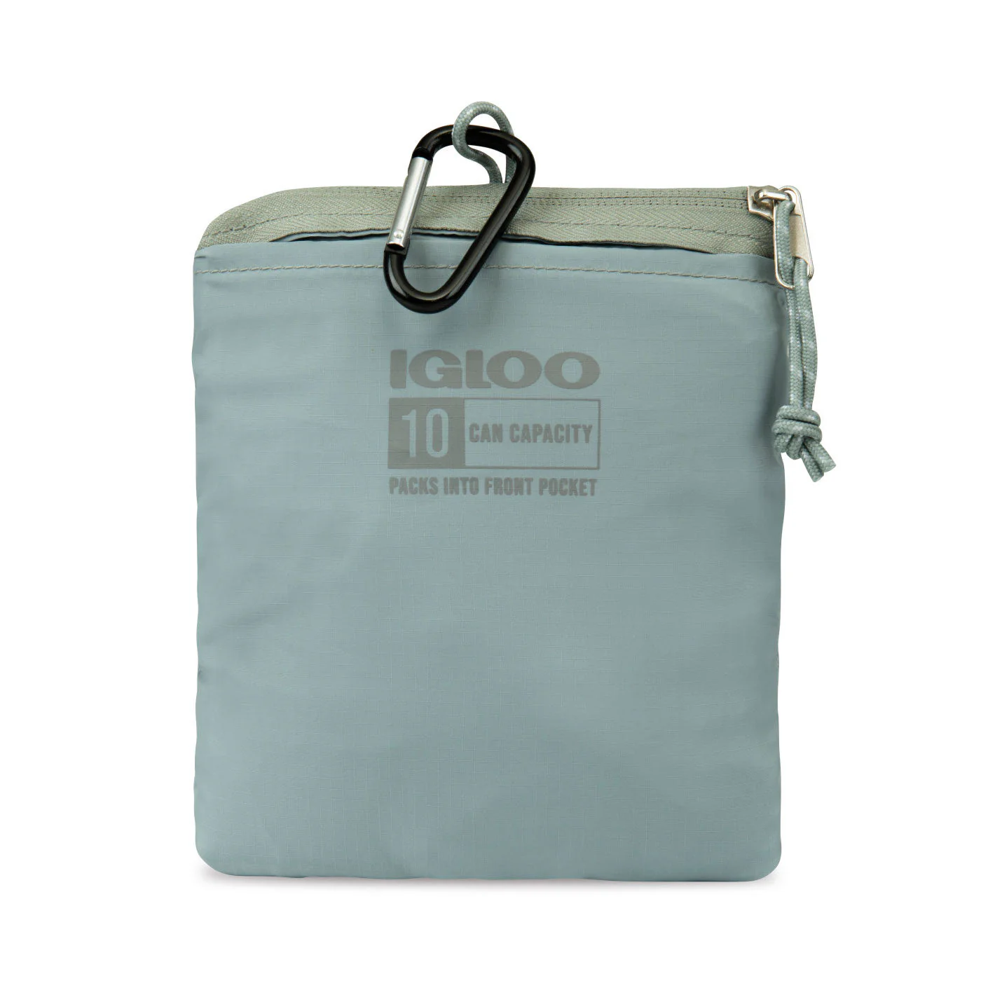 Igloo Packable Puffer 10 Can Branded Cooler Bags, Aqua Gray - Image 3