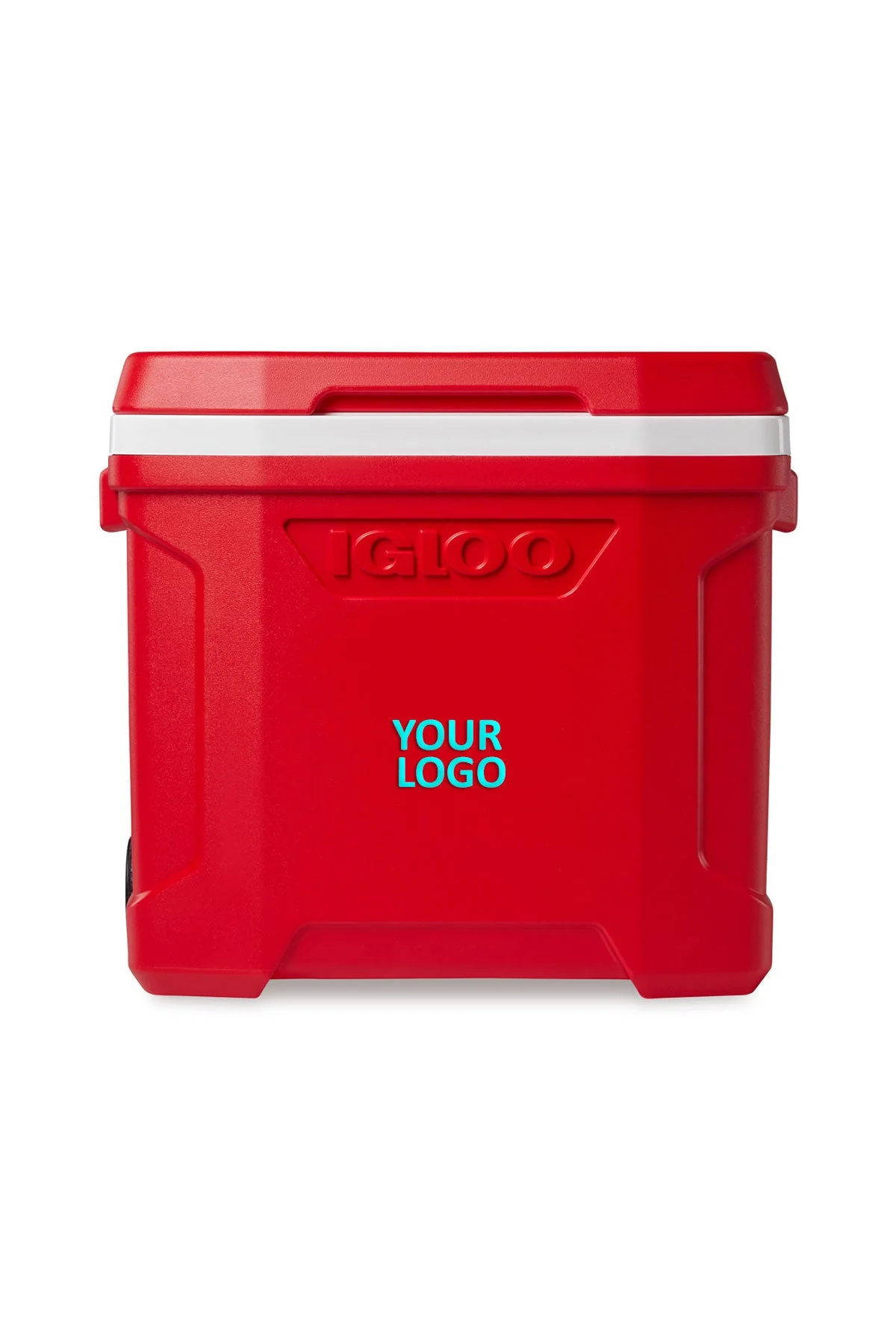 Igloo Profile 28 Qt Roller Custom Coolers, White-Red Star