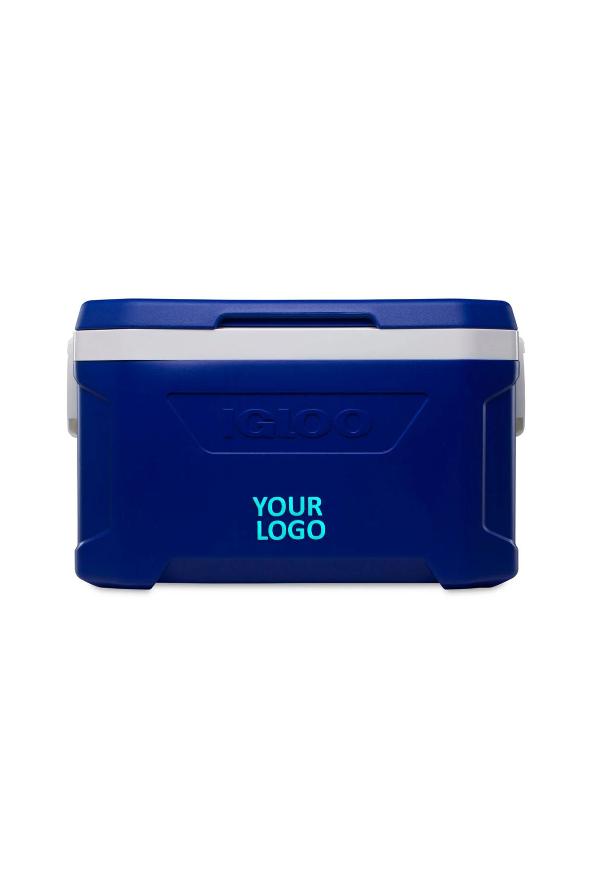 Igloo Profile 50 Qt Custom Coolers, White-Majestic Blue