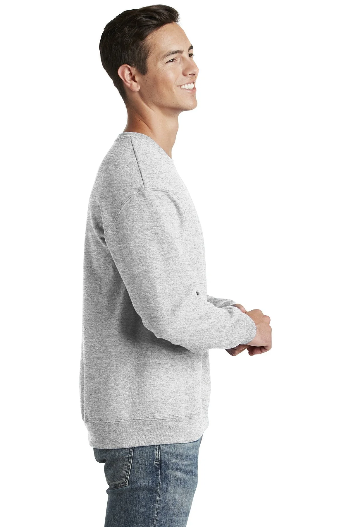 Jerzees NuBlend Crewneck Sweatshirt, Ash [High Sky Children's Ranch] - Image 3