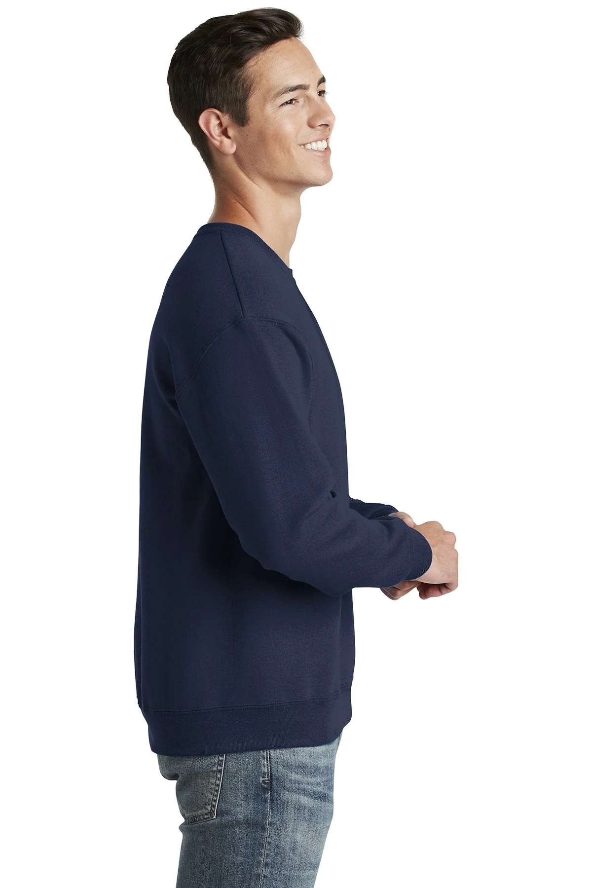 Jerzees NuBlend Crewneck Sweatshirt, Navy [High Sky Children's Ranch] - Image 3
