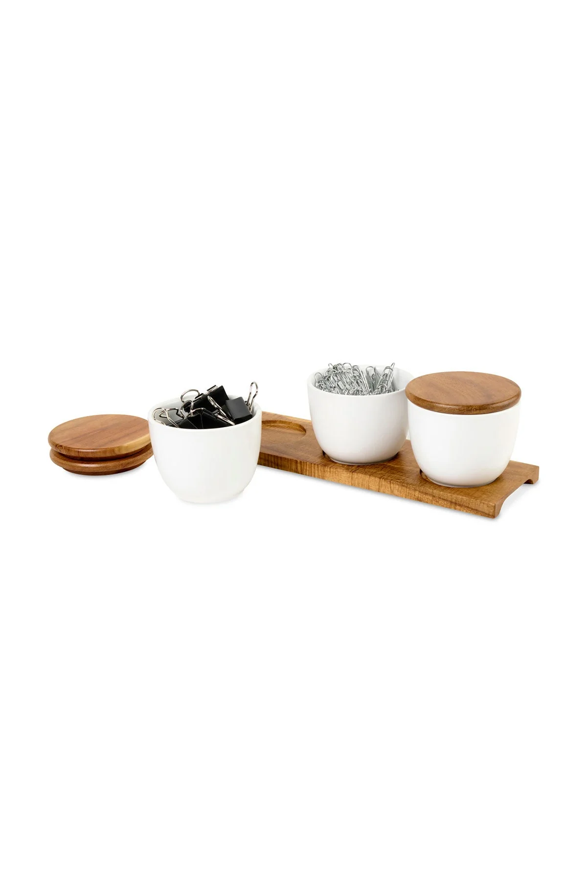 La Cuisine Appetizer Trio Custom Tray, Wood - Image 3