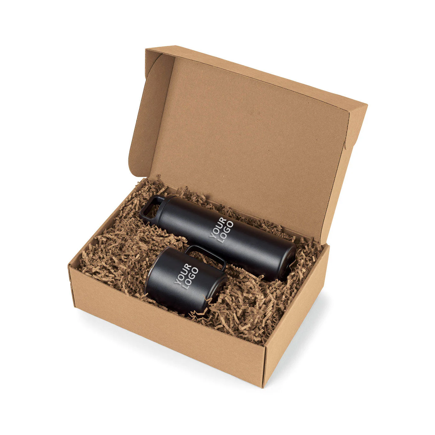 Custom MiiR Wide Mouth Bottle & Camp Cup Gift Set 100365009 Black Powder