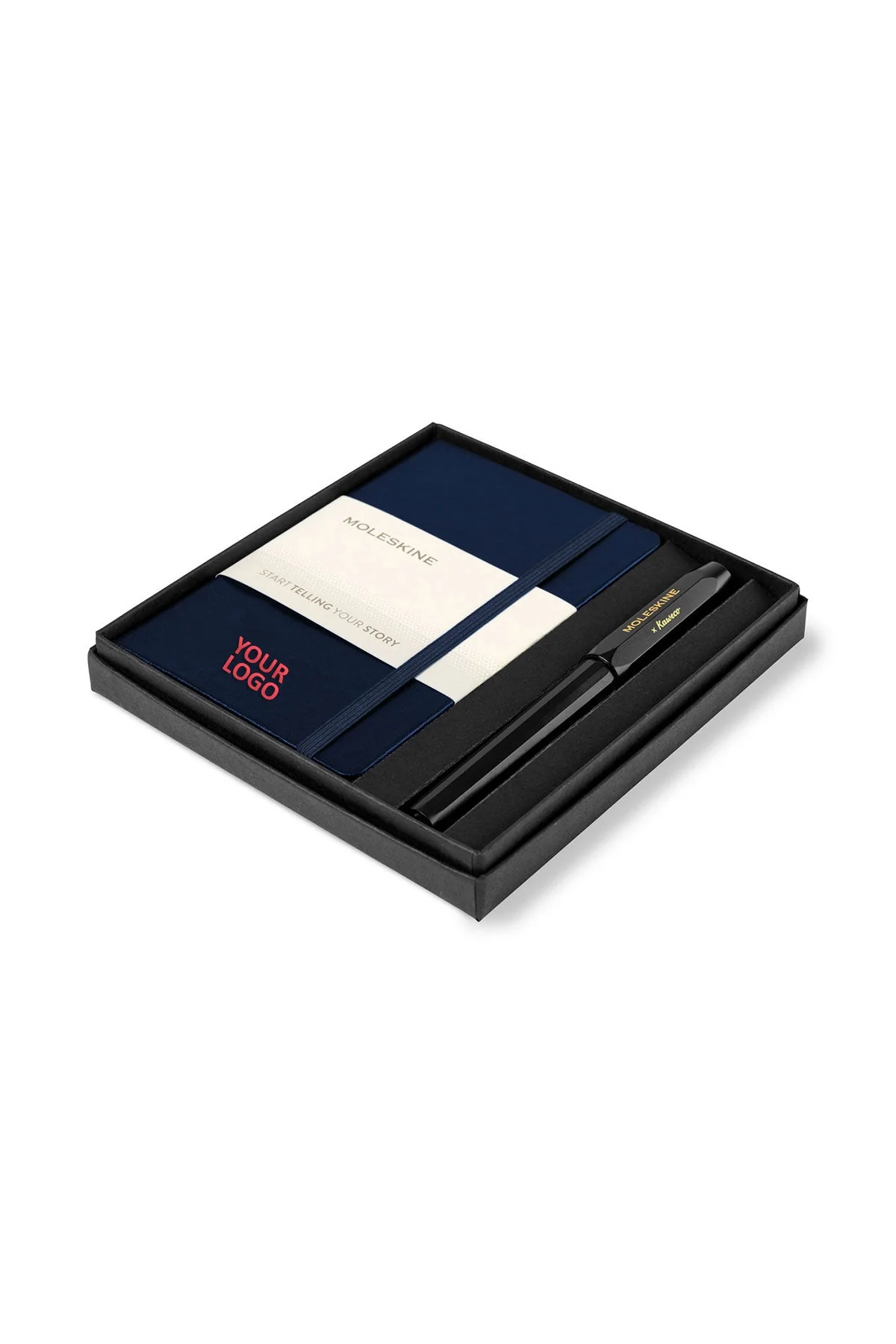 Moleskine Pocket Notebook and Kaweco Pen Custom Gift Set, Sapphire Blue