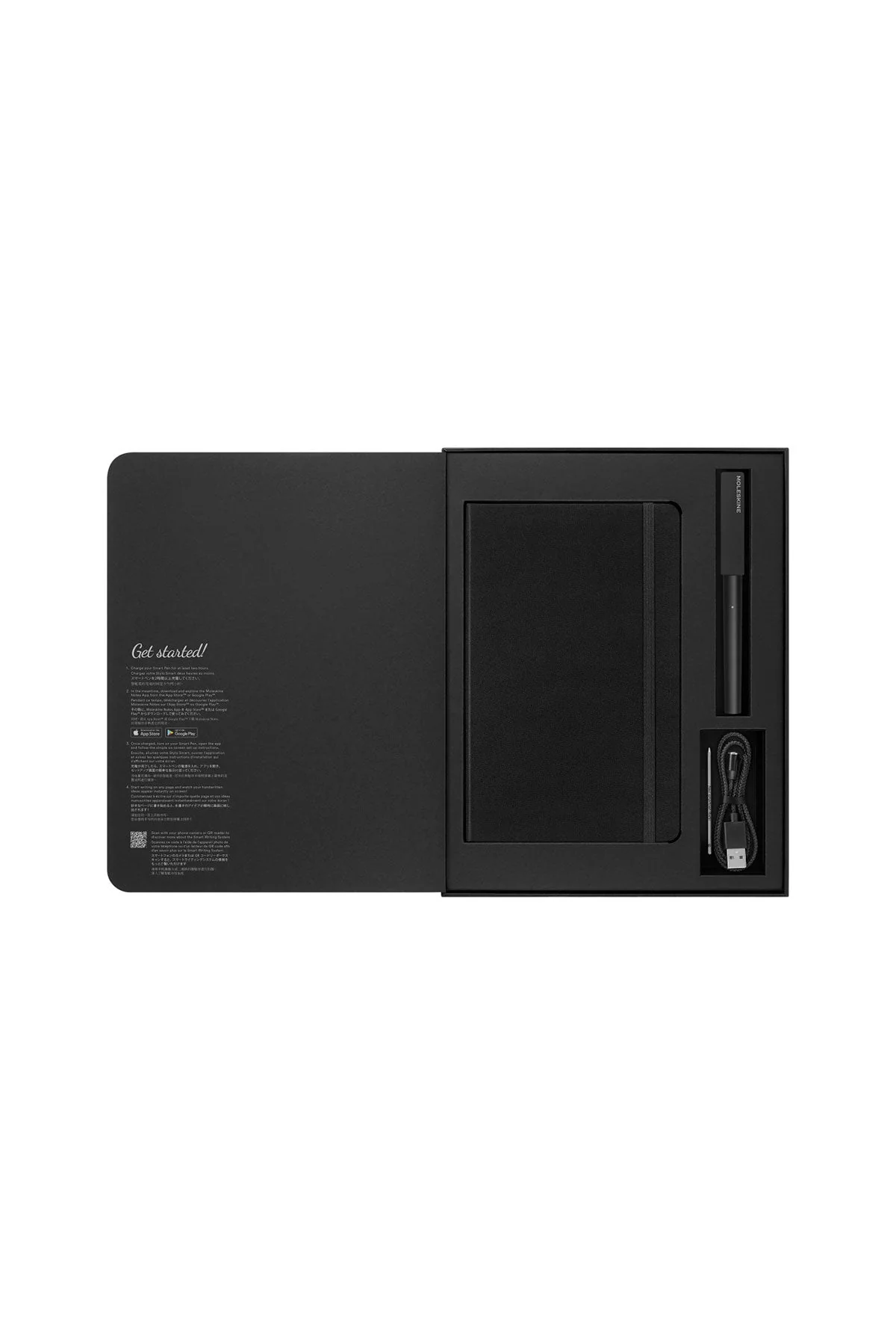 Moleskine Smart Custom Writing Set Ruled Large, Black - Image 2