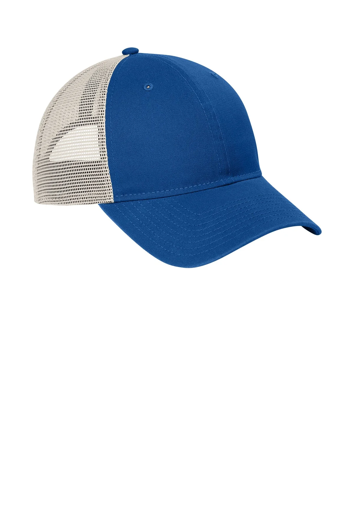 New Era 9TWENTY Unstructured Mesh Snapback Custom Caps, Royal/ Stone - Image 3