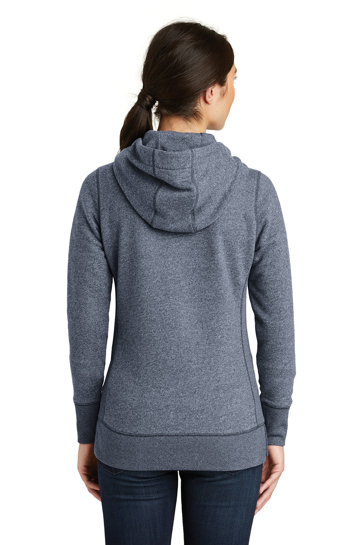 New Era Ladies French Terry Zip Hoodies, True Navy Twist [GuidePoint Security] - Image 2