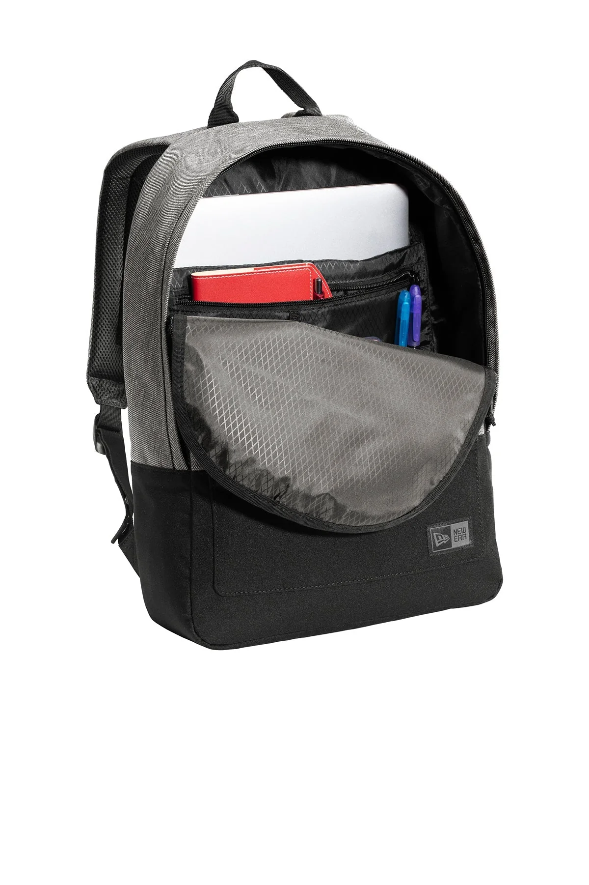 New Era Legacy Backpack, Black Twill Heather/ Black [Arthritis & Rheumatism Associates PC] - Image 3