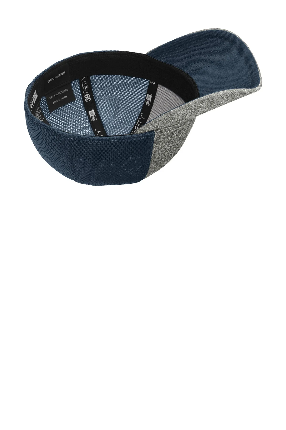 New Era Shadow Stretch Mesh Customized Caps, Deep Navy/ Shadow Heather - Image 3