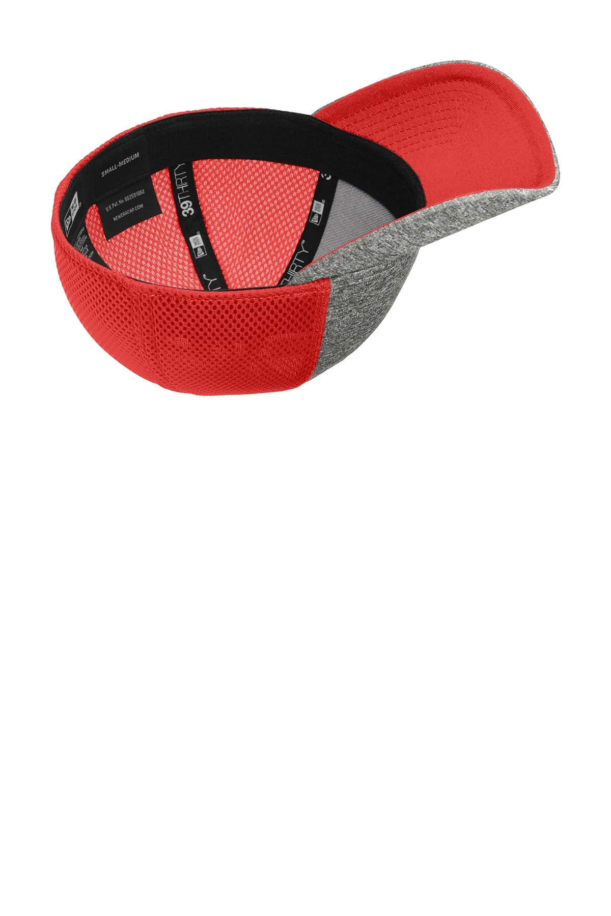 New Era Shadow Stretch Mesh Customized Caps, Scarlet Red/ Shadow Heather - Image 3