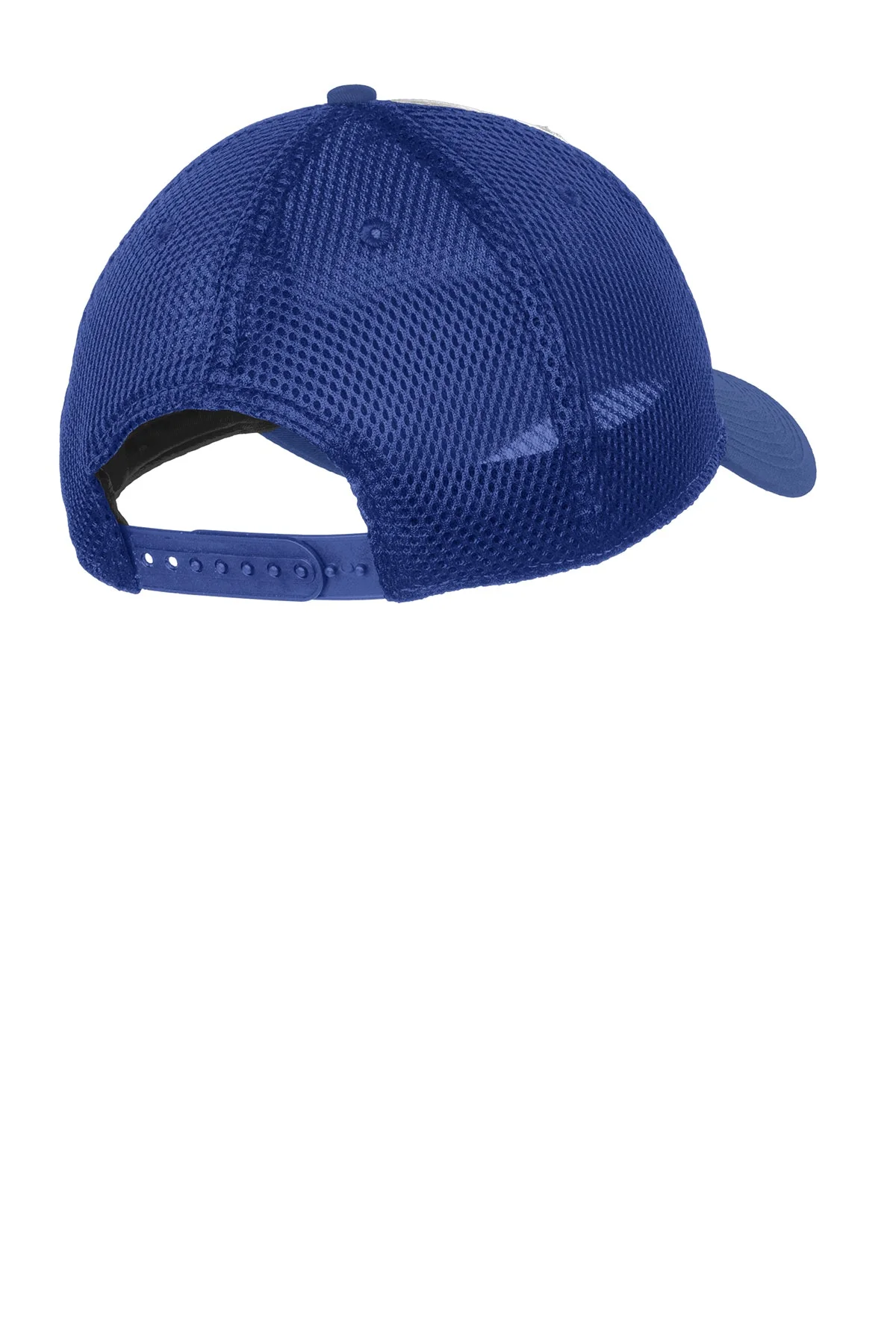 New Era Snapback Contrast Front Mesh Customized Caps, White/Royal - Image 2