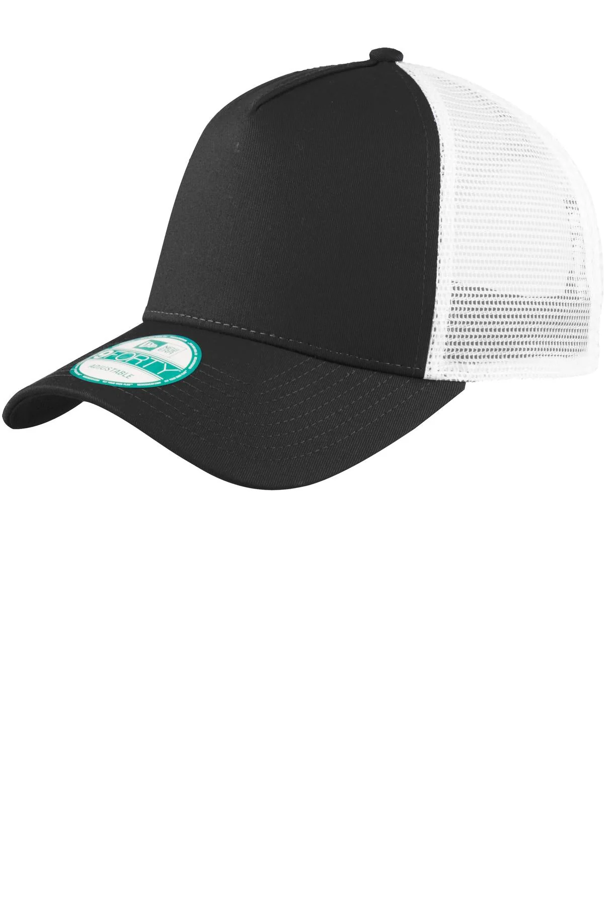 New Era Snapback Trucker Customized Caps, Black/ White - Image 2