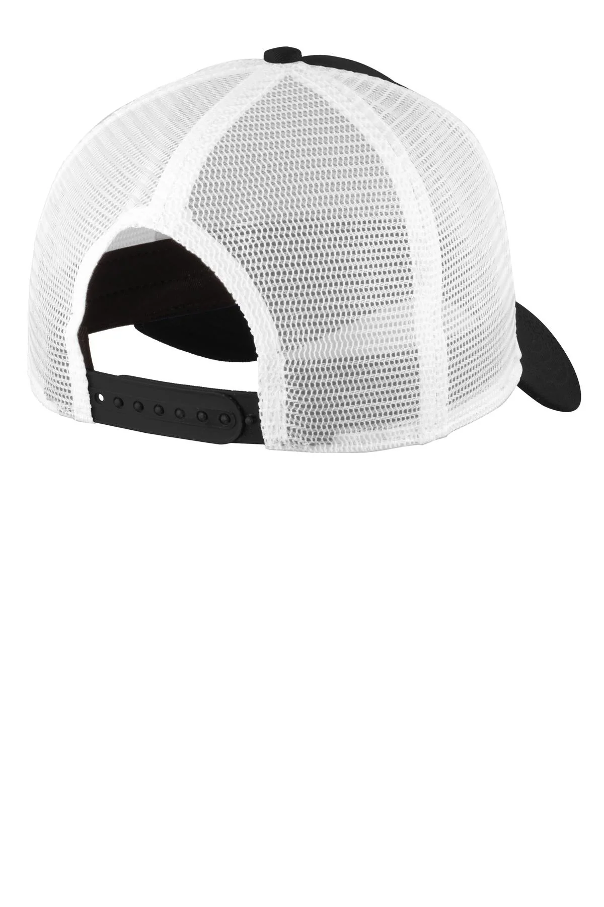 New Era Snapback Trucker Customized Caps, Black/ White - Image 3
