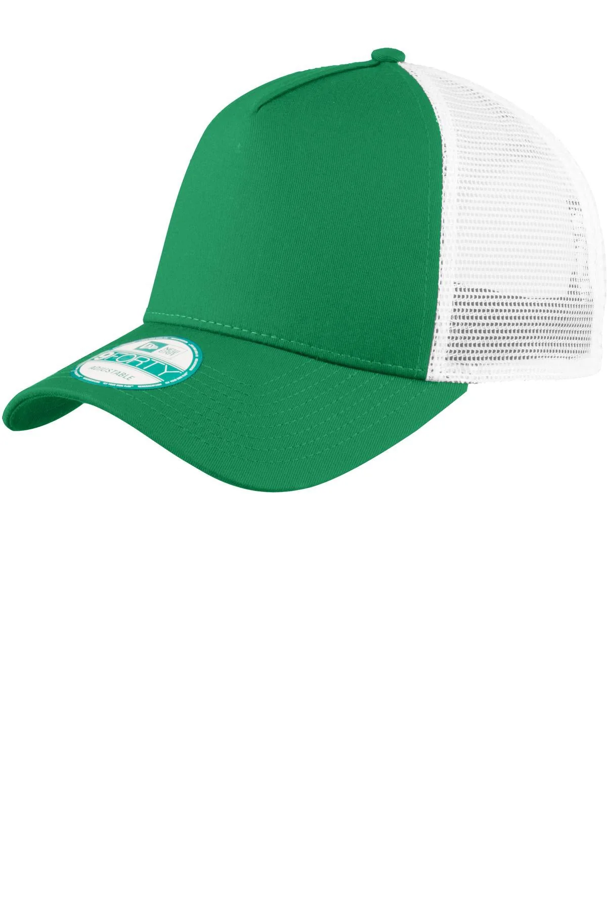 New Era Snapback Trucker Customized Caps, Kelly/ White - Image 2