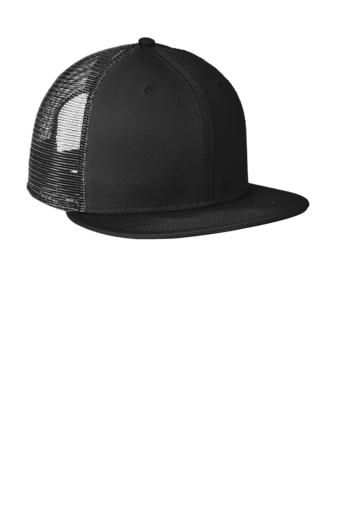 New Era Standard Fit Trucker Caps, Black/ Black - Image 3