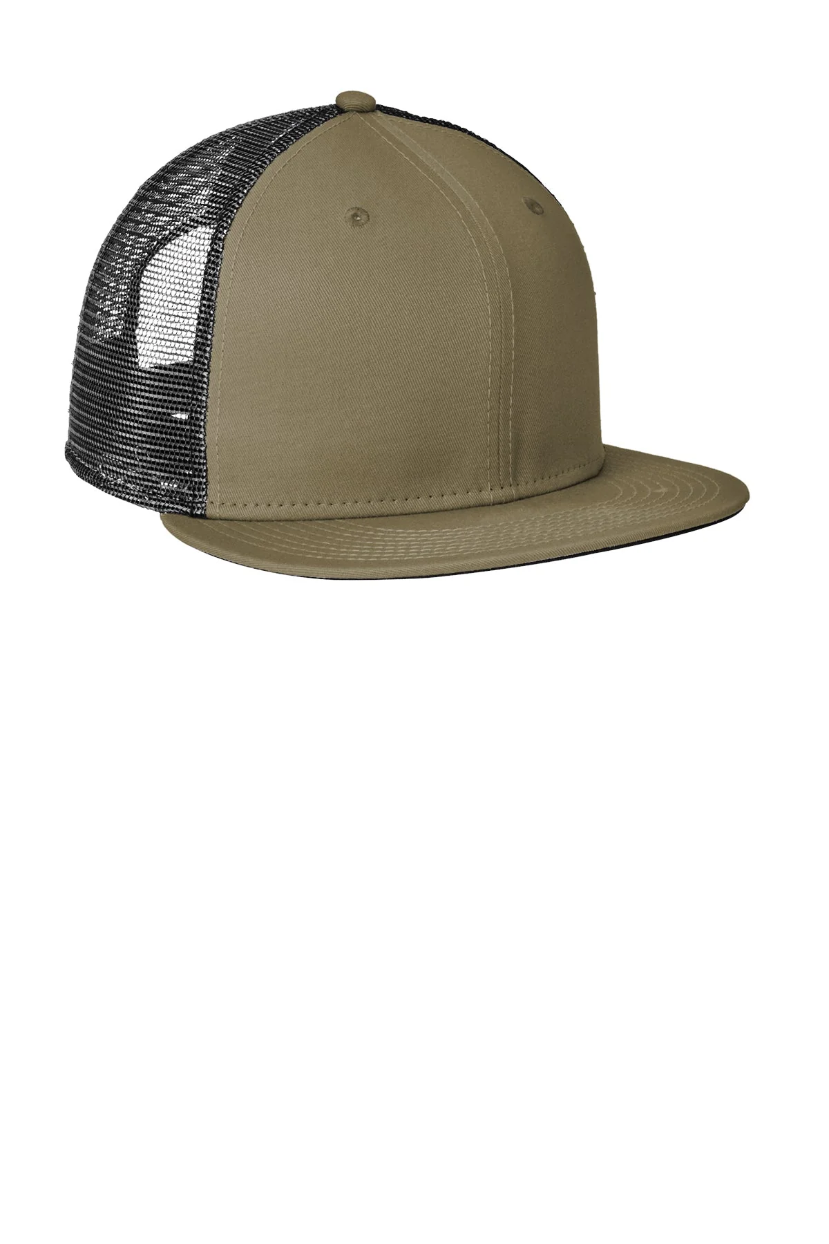 New Era Standard Fit Trucker Caps, Olive/ Black - Image 3