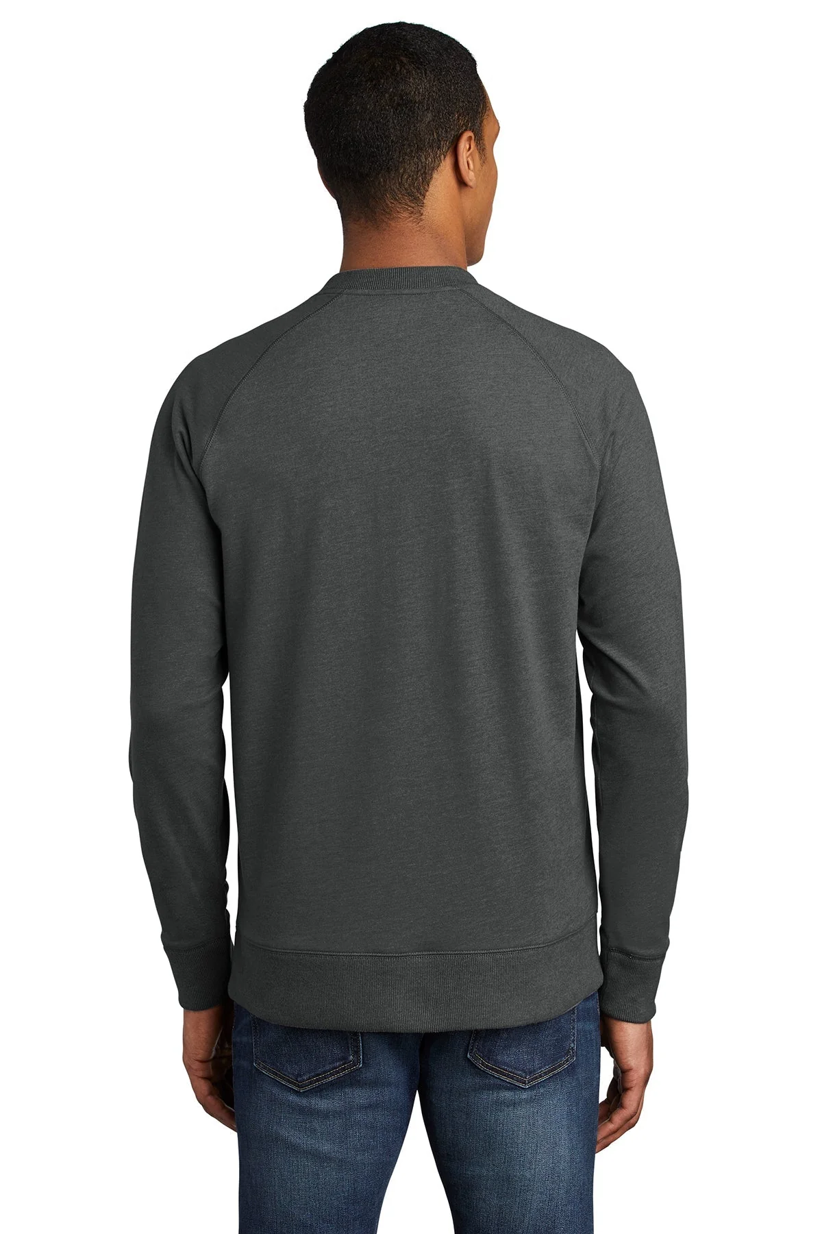 New Era Sueded Cotton Blend Quarter Zip, Black Heather [ASI] - Image 2