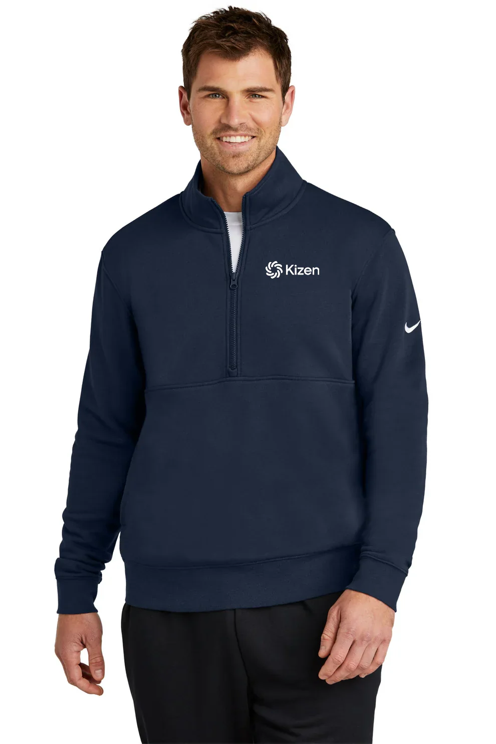 Nike Club Fleece Quarter-Zip, Midnight Navy [Kizen]