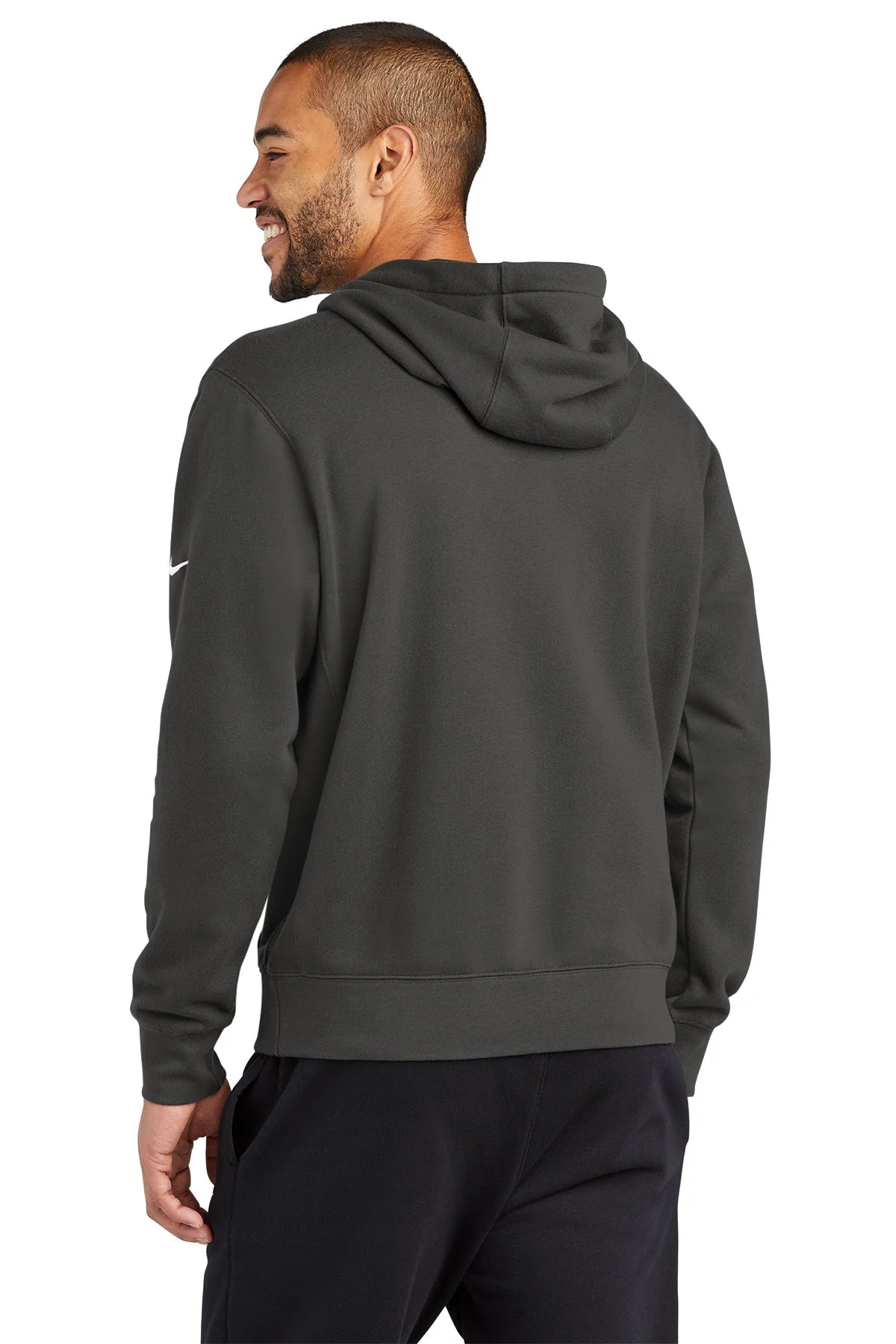 Nike Club Swoosh Hoodie, Anthracite [ACI Jet Uniforms] - Image 2