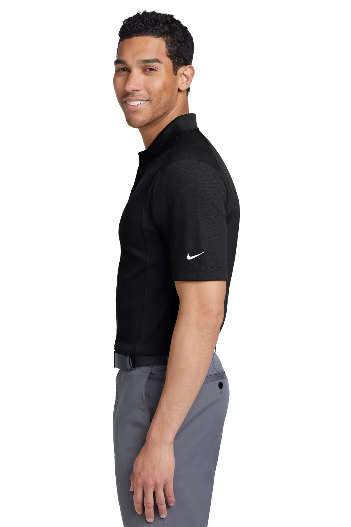 Nike Dri-FIT Classic Polo, Black [Black Diamond Realty] - Image 3