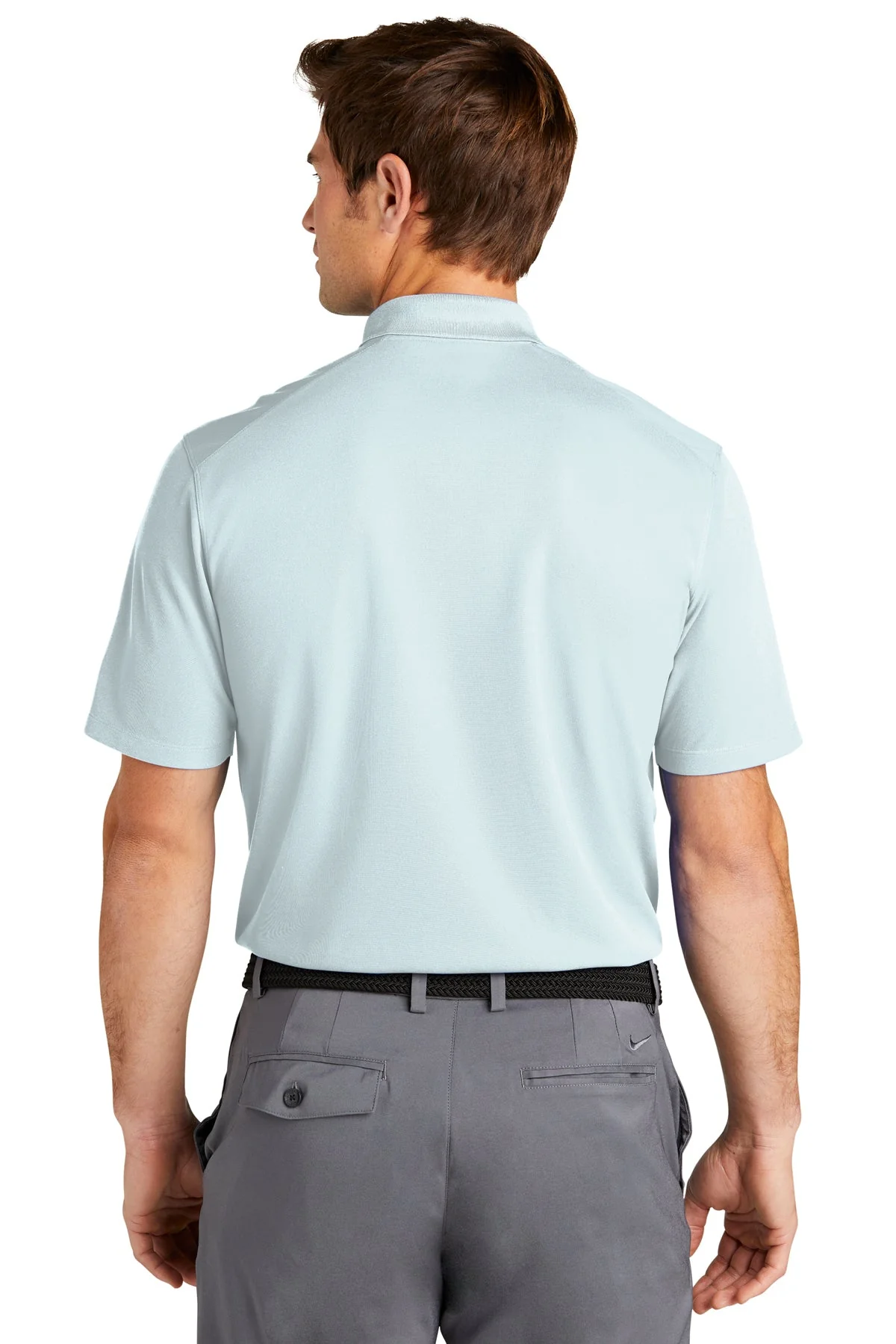Nike Dri-FIT Micro Pique Customized Polos, Blue Tint - Image 2