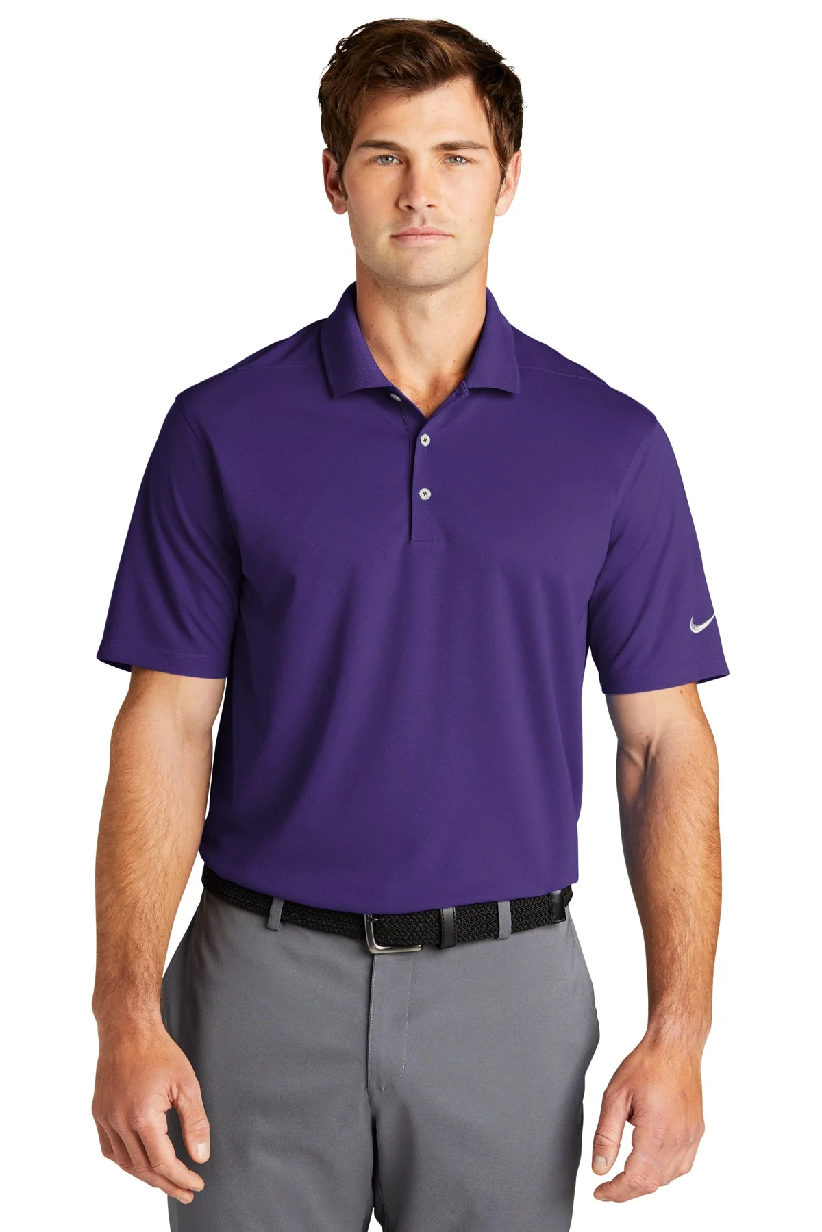 Nike Dri-FIT Micro Pique Customized Polos, Court Purple - Image 4