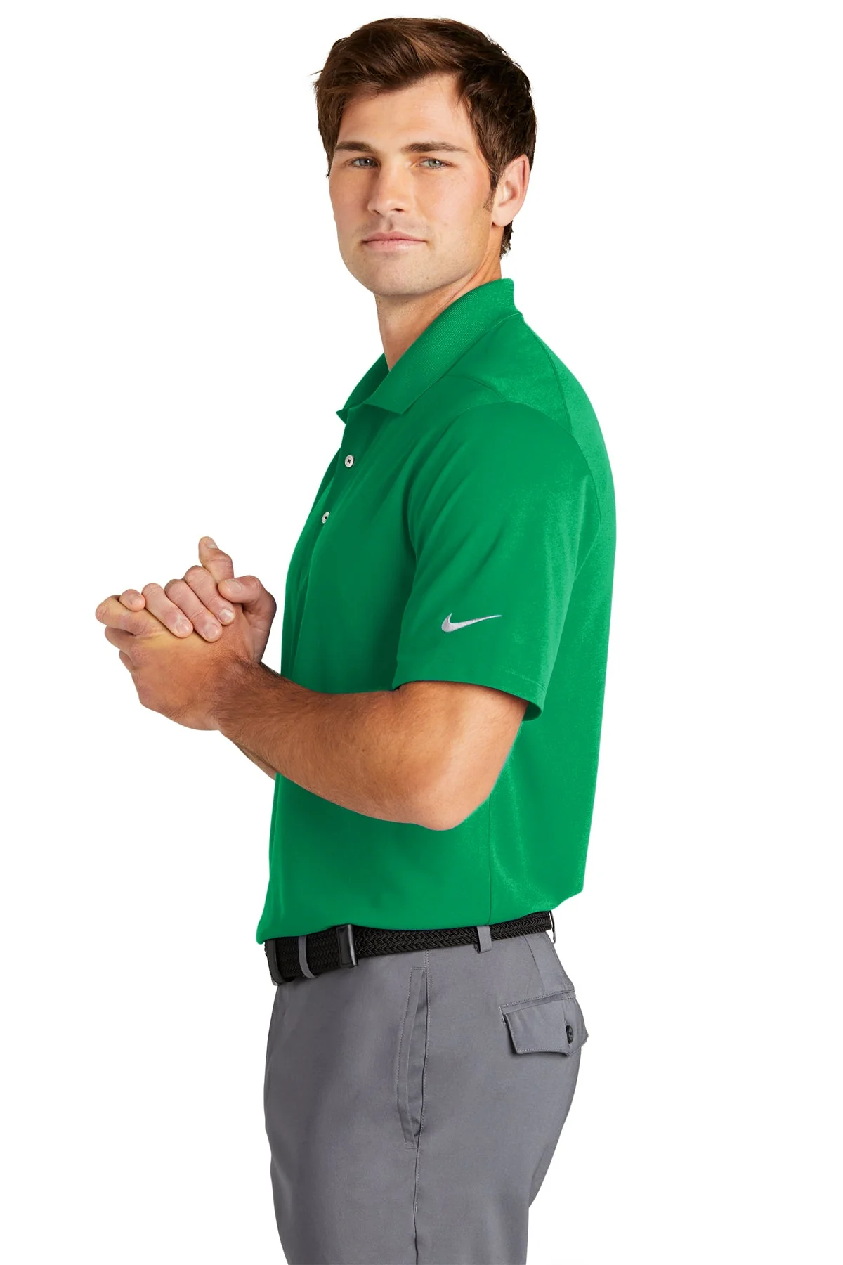Nike Dri-FIT Polo, Lucid Green - Image 3