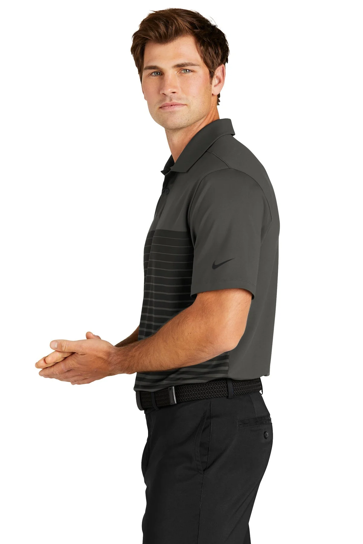 Nike Dri-FIT Vapor Block Polo, Anthracite [Skurka Aerospace, Inc.] - Image 3