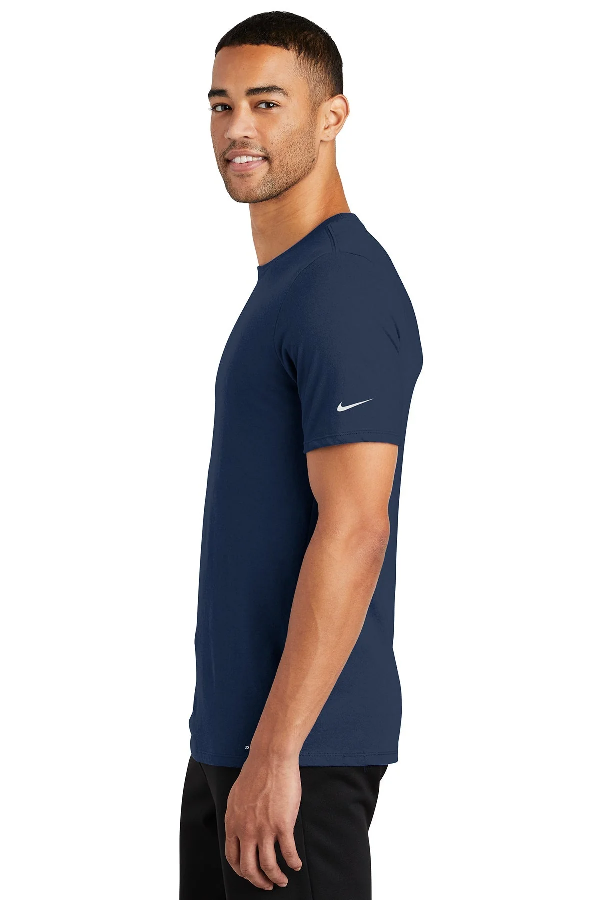 Nike DriFIT Cotton Poly Tee, College Navy [Gershman Mortgage] - Image 3