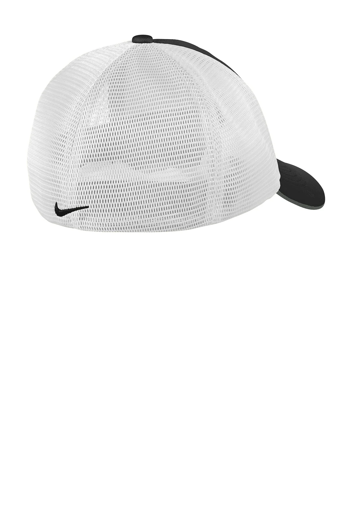 Nike DriFIT Mesh Back Custom Caps, Black/ White - Image 3
