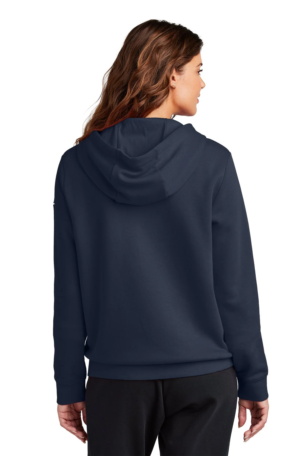 Nike Ladies Club Fleece Full-Zip Hoodie, Midnight Navy [GuidePoint Security Cloud Security] - Image 2