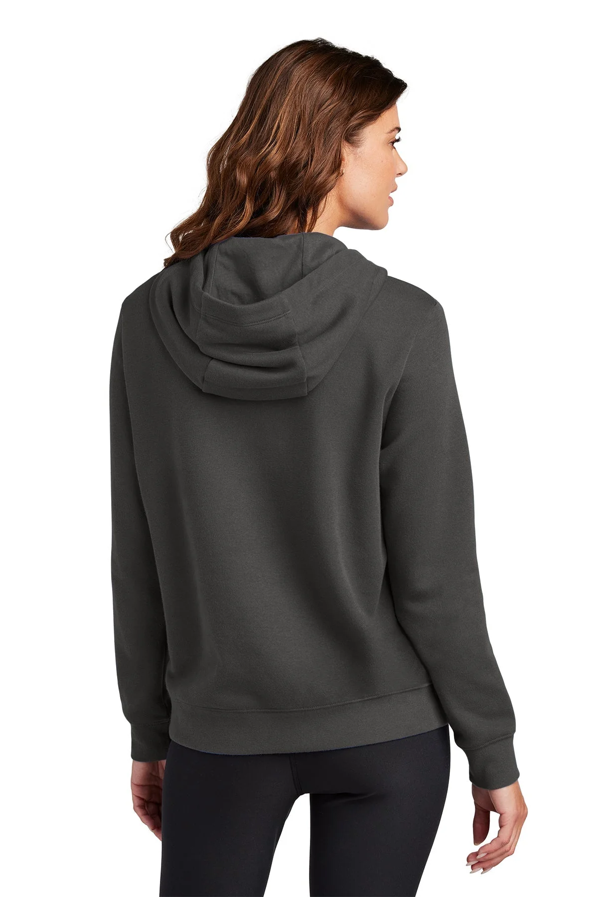 Nike Ladies Club Fleece Pullover Hoodie, Anthracite [ACI Jet Uniforms] - Image 2