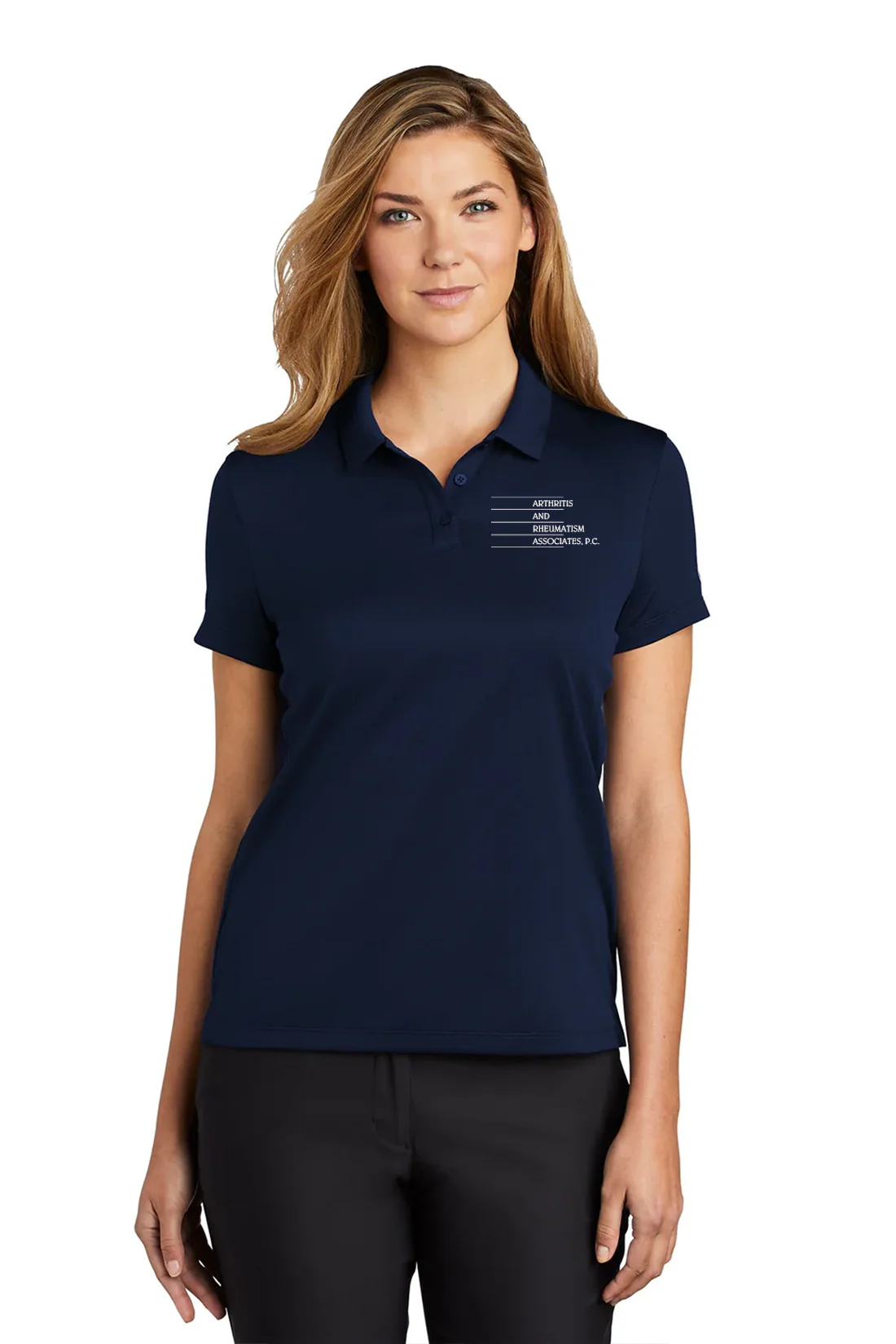 Nike Ladies Dry Essential Polo, Midnight Navy [Arthritis & Rheumatism Associates PC]