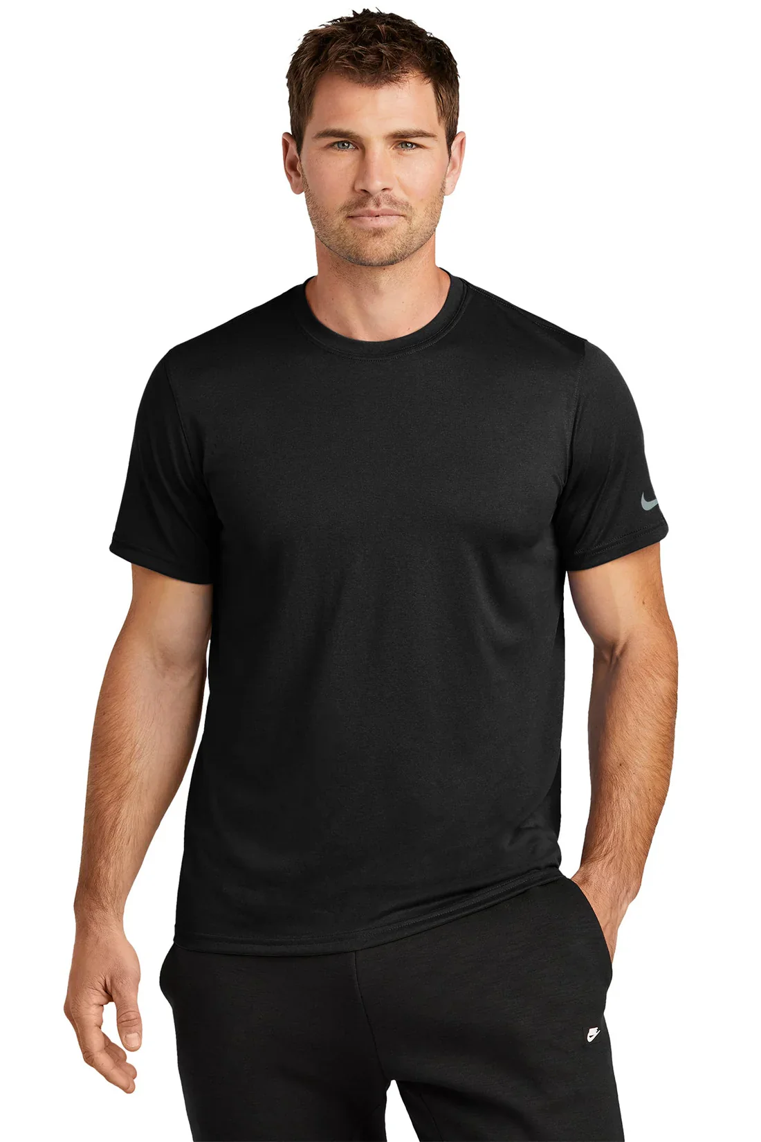 Nike Swoosh Sleeve rLegend Tee, Black [Brown Harris Stevens] - Image 2
