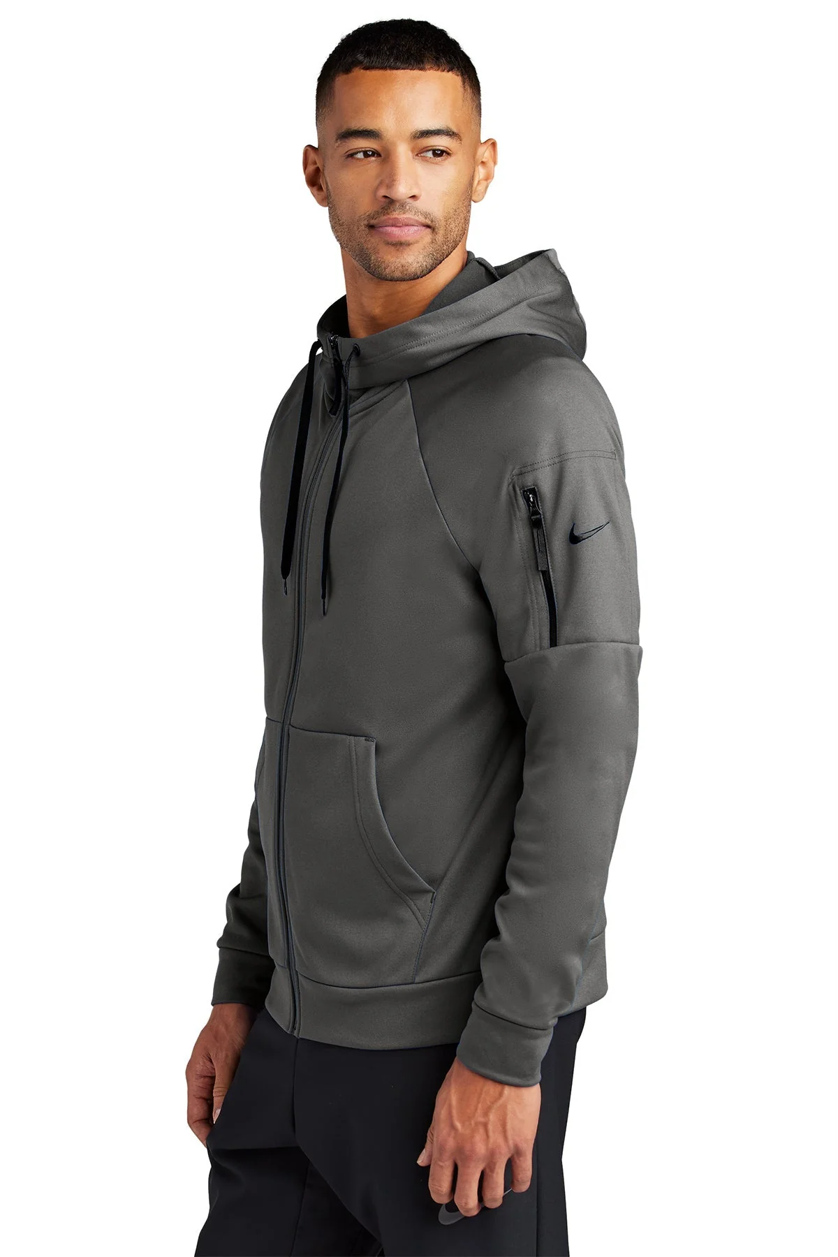 Nike Therma-FIT Pocket ZipUp Hoodie, Anthracite [NCT] - Image 3
