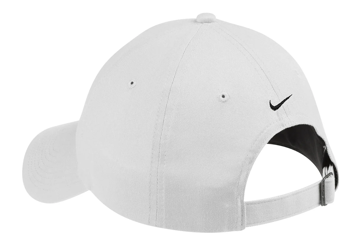 Nike Unstructured Twill Cap, True White [Control Risks] - Image 3
