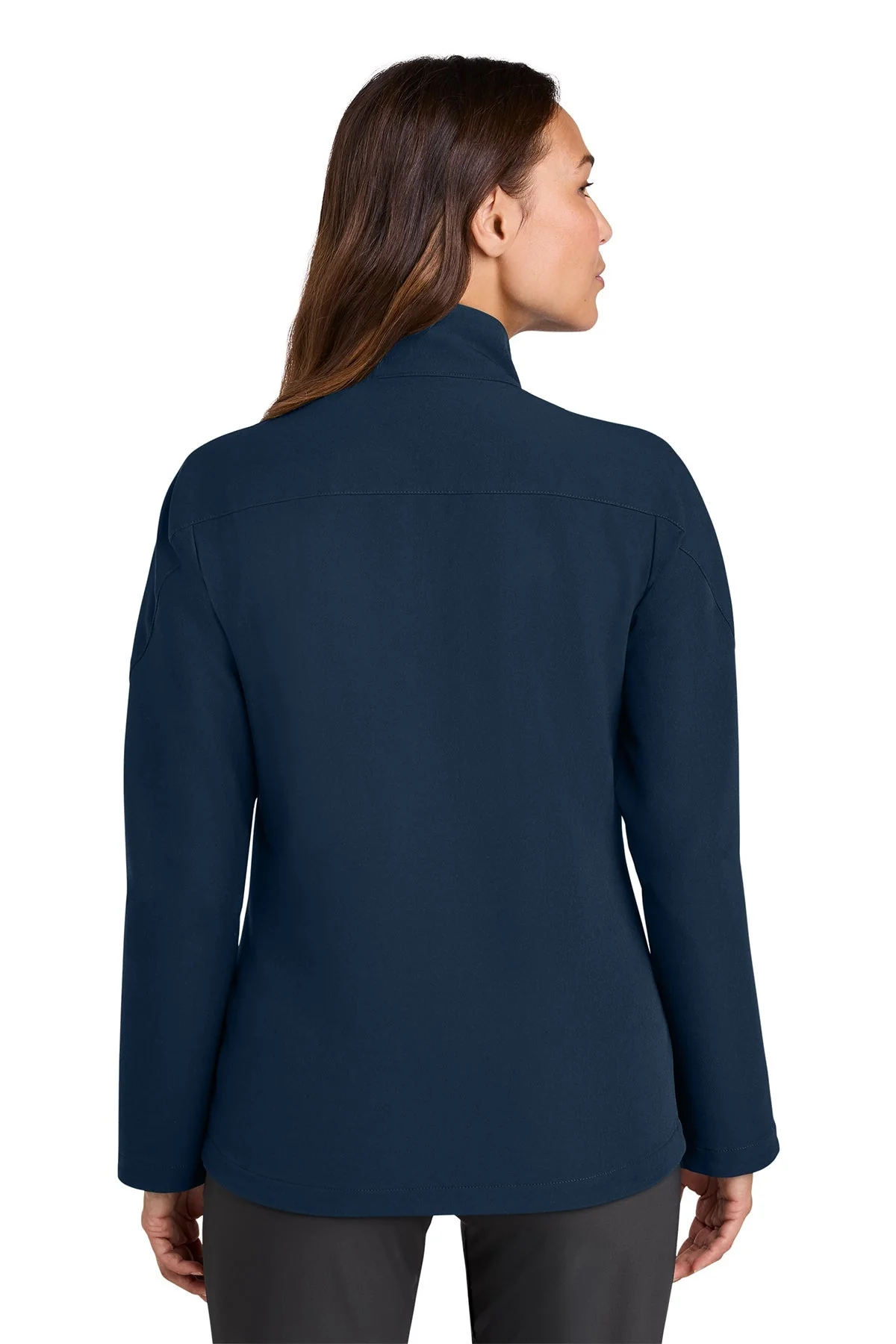 Nike Womens Full-Zip Soft Shell Jacket, Navy [GuidePoint Security Cloud Security] - Image 2